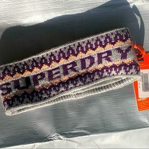 Superdry ski headband NWT